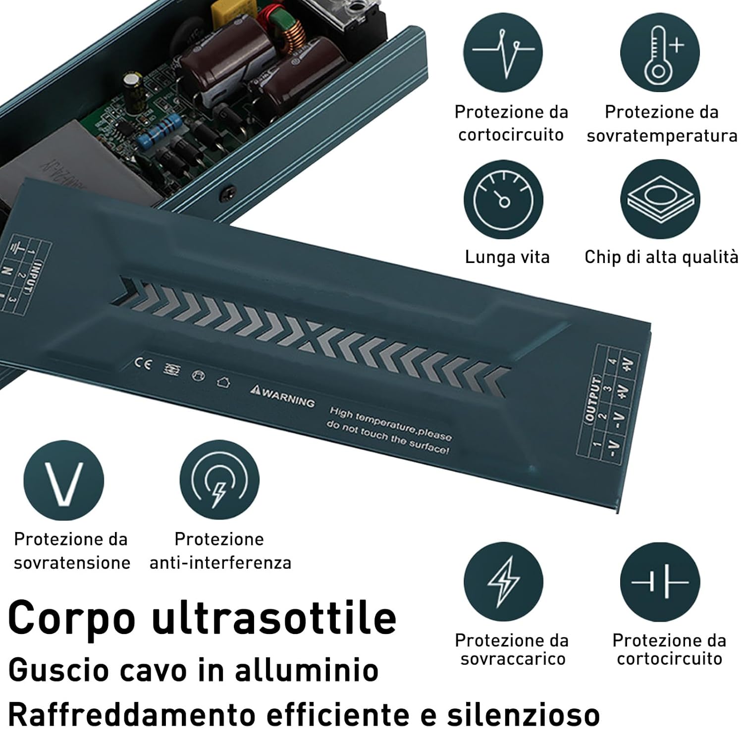 Joyelec Alimentatore Switching LED Sottile 24V 60W - immagine 6