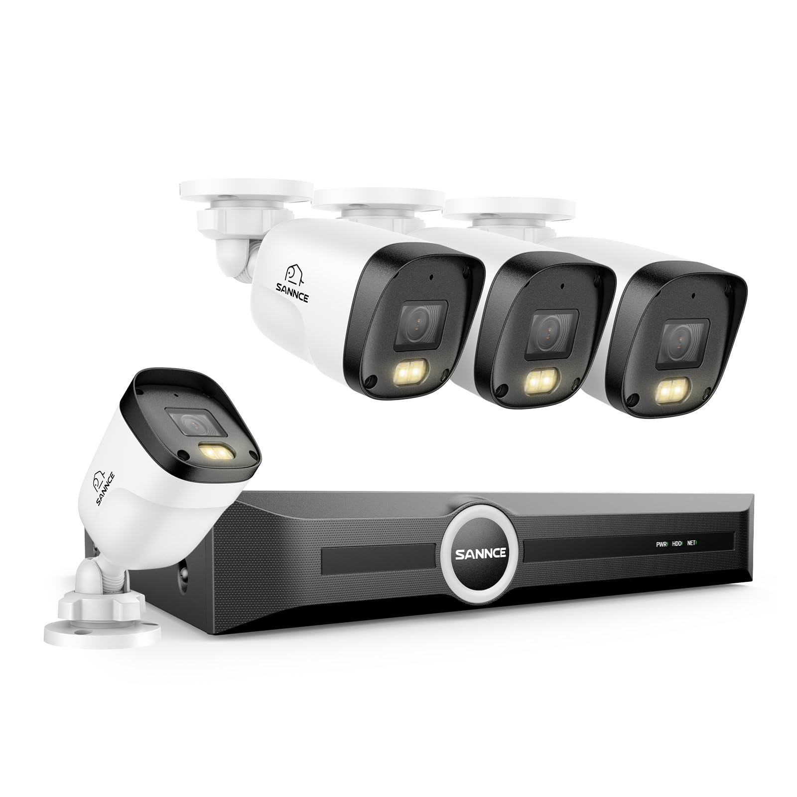 Sannce Kit Videosorveglianza Esterno Poe 5MP NVR 8 Canali