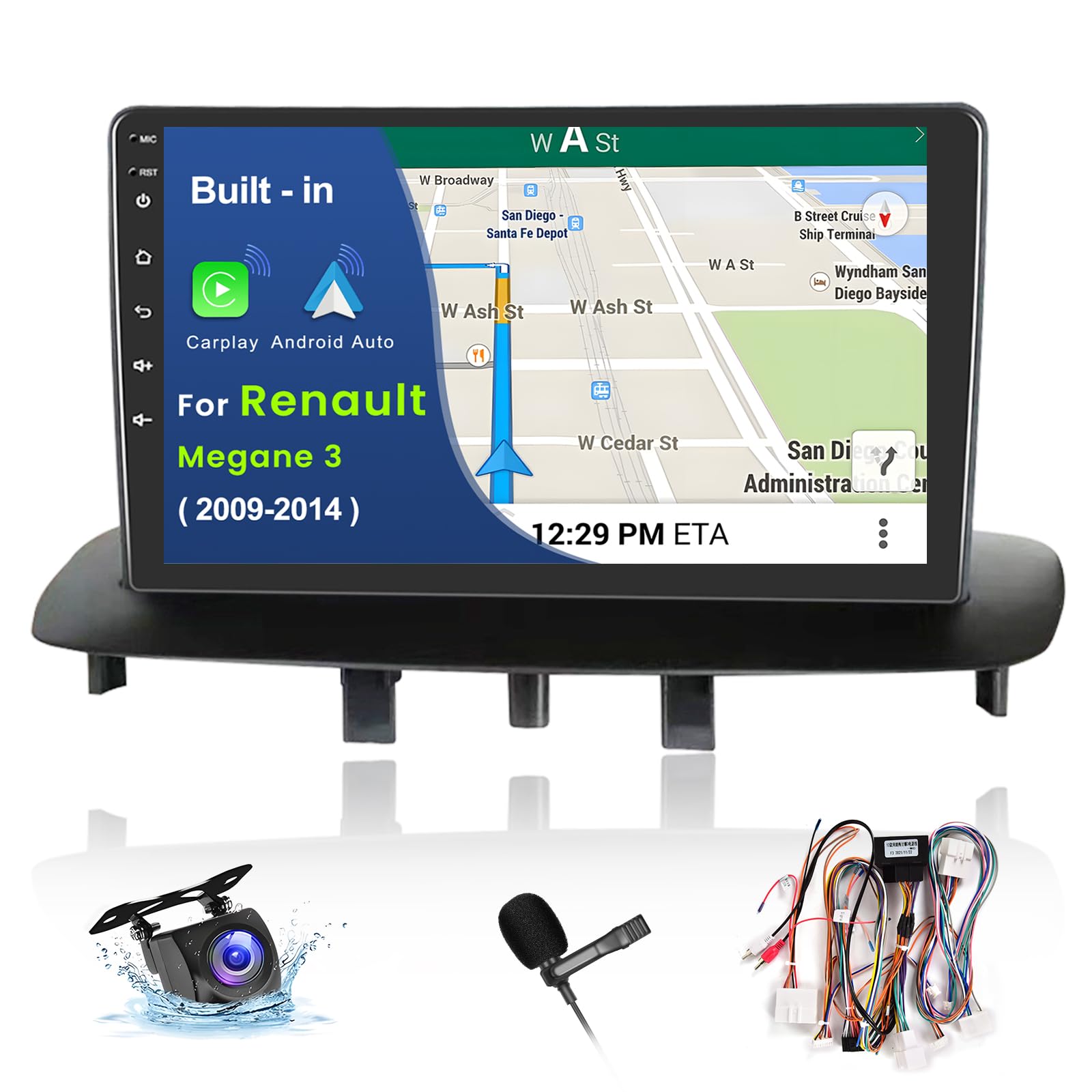 Inefala Android Autoradio 9" per Renault Megane 3