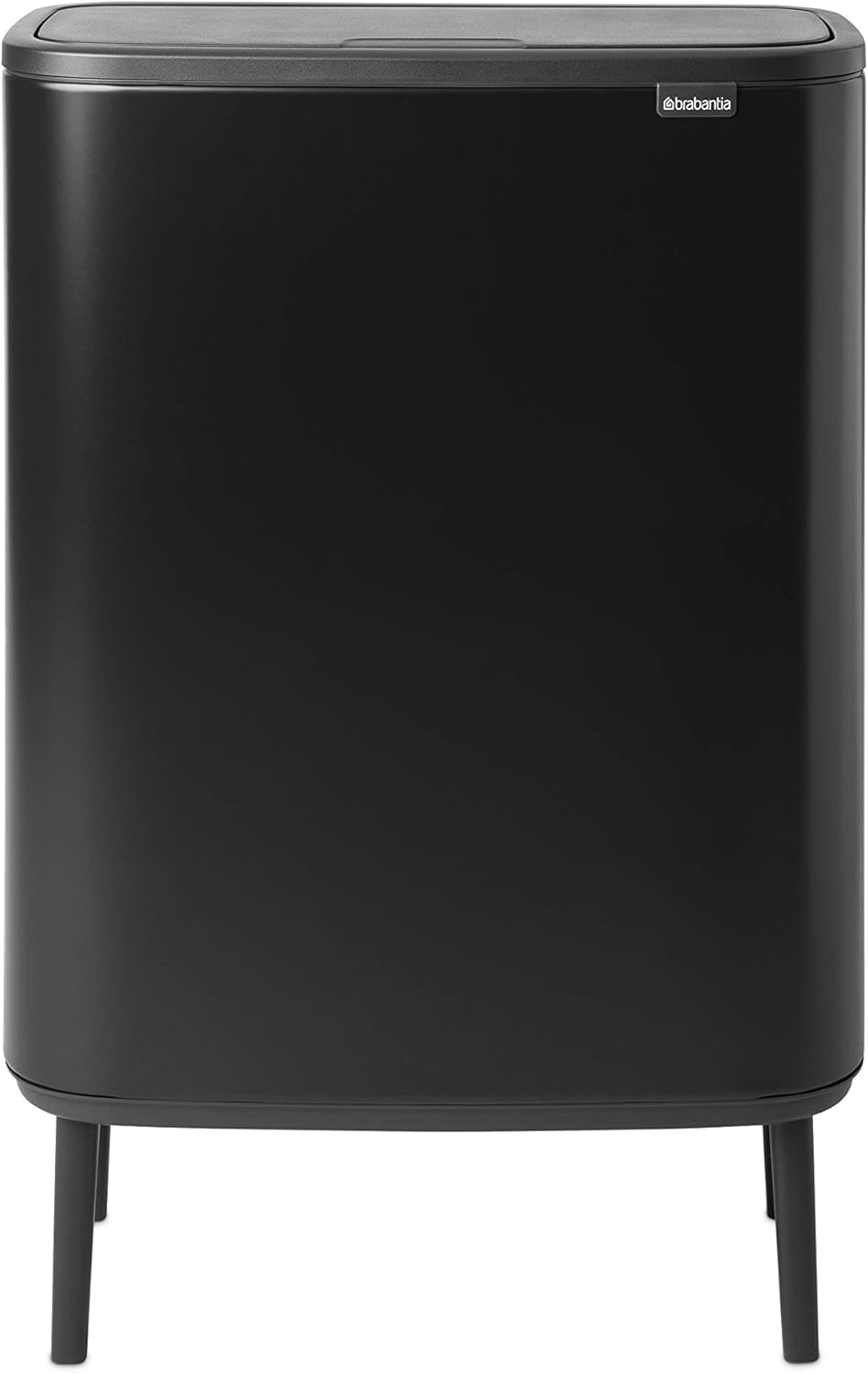 Brabantia Pattumiera, Metallo, Nero Opaco, 2 x 30 L