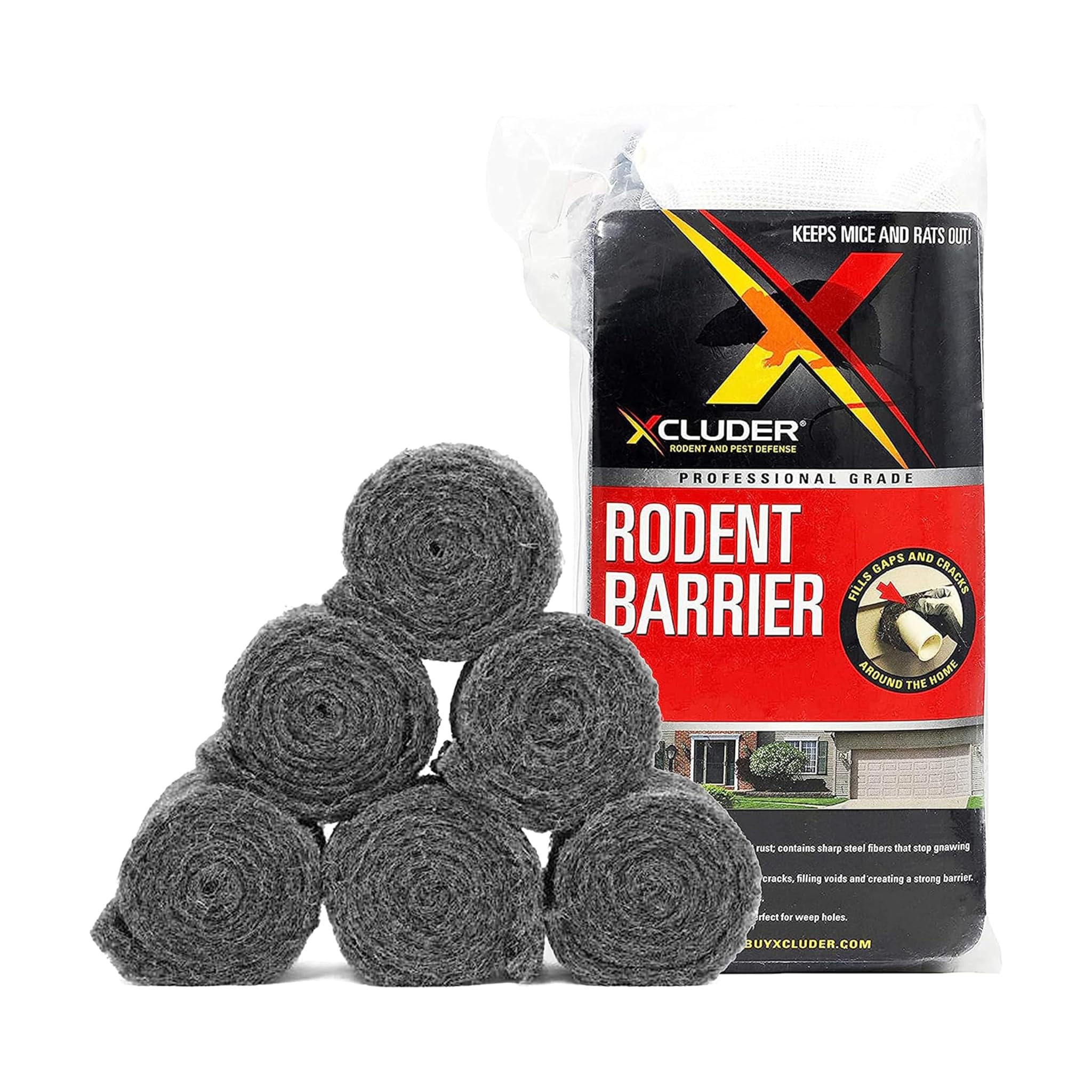 Xcluder 162746 Rodent Control Fill Fabric, 6 Rotoli
