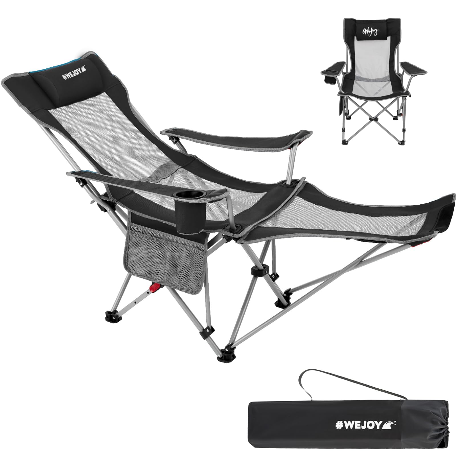 #wejoy Sedia da Campeggio Pieghevole 2 in 1