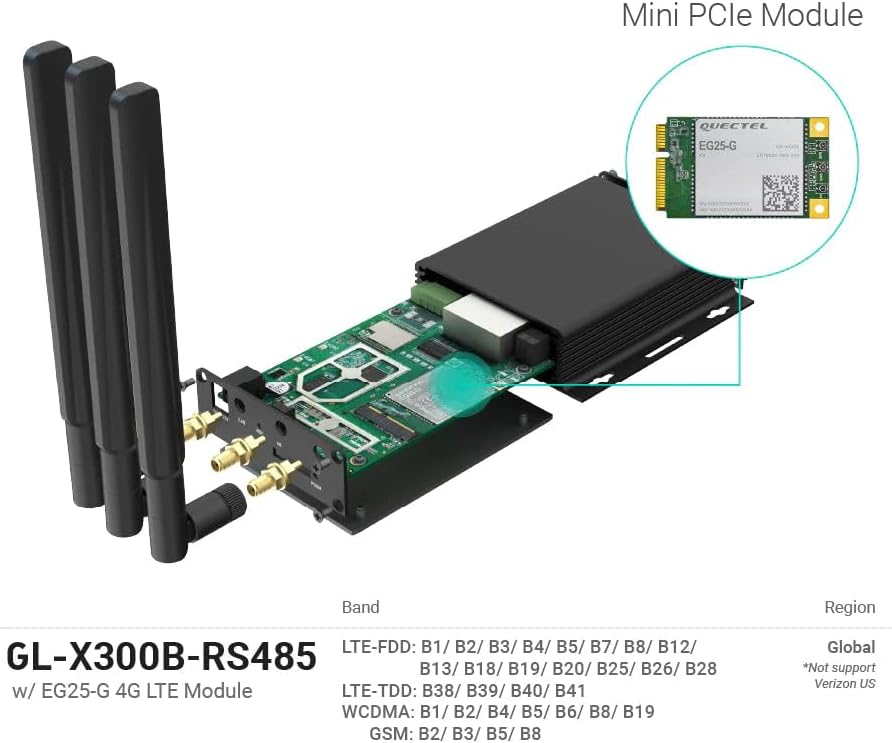 GL-X300B (Collie) - Gateway Wireless 4G LTE VPN Industriale - immagine 4