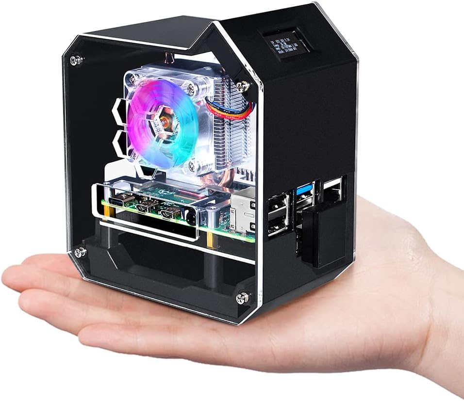 Geeekpi Raspberry Pi Mini Tower NAS Kit - immagine 1