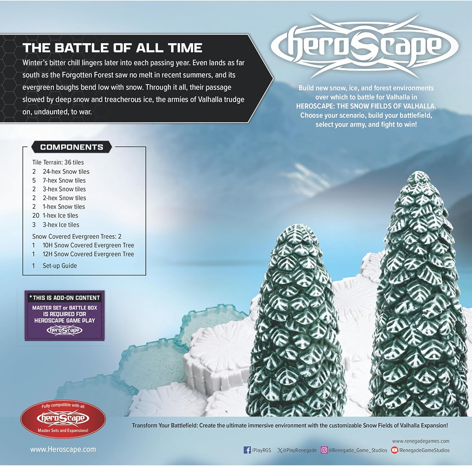 Renegade Game Studios Heroscape - The Snow Fields of Valhalla - immagine 2
