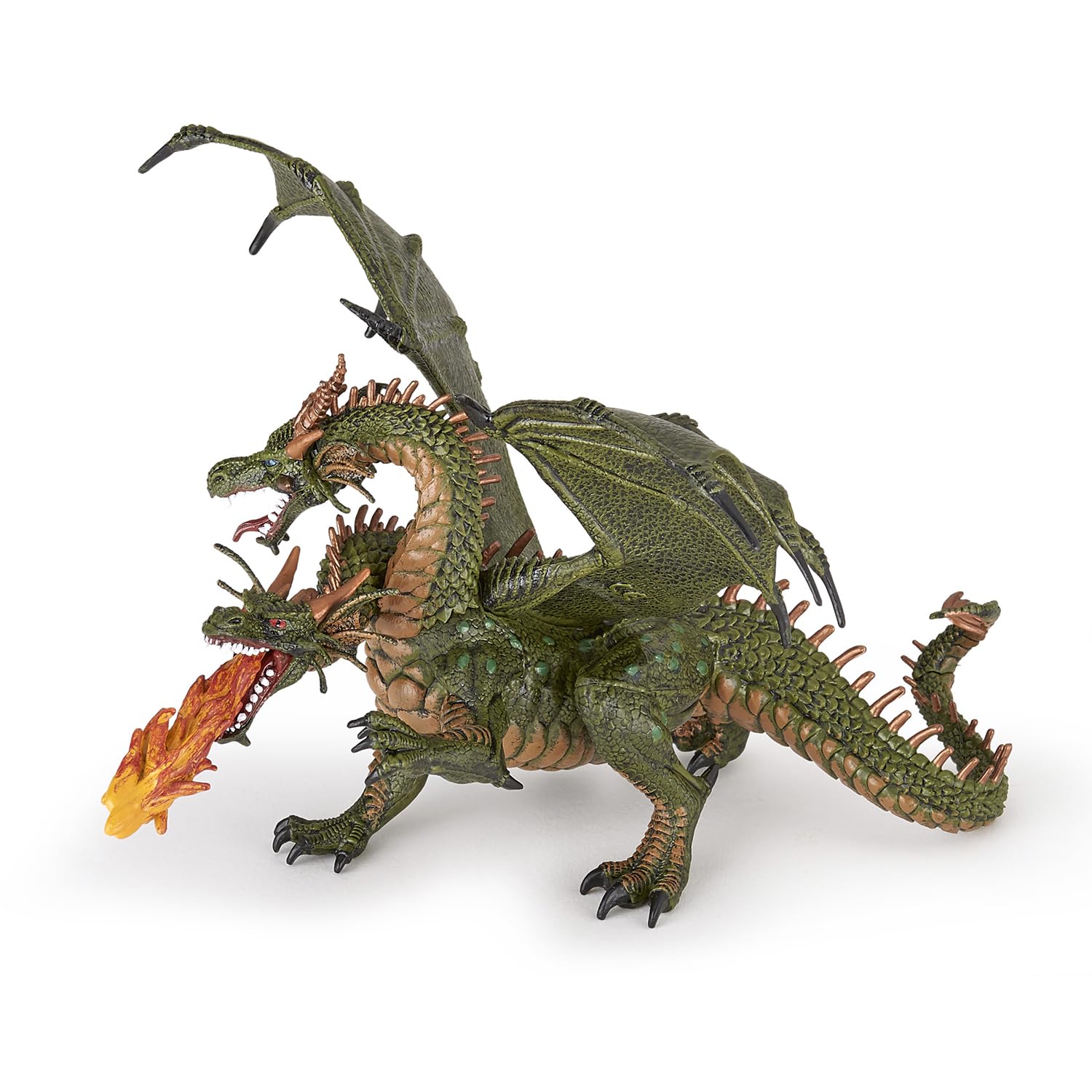 Papo - Statuetta Drago a Due Teste Realistica - 3 Anni + - Collezione Fantastico & Medievale - Gioco Creativo Avventure Leggendarie - Idea Regalo Giocattolo Bambina Bambino - 19 Cm X 19 Cm