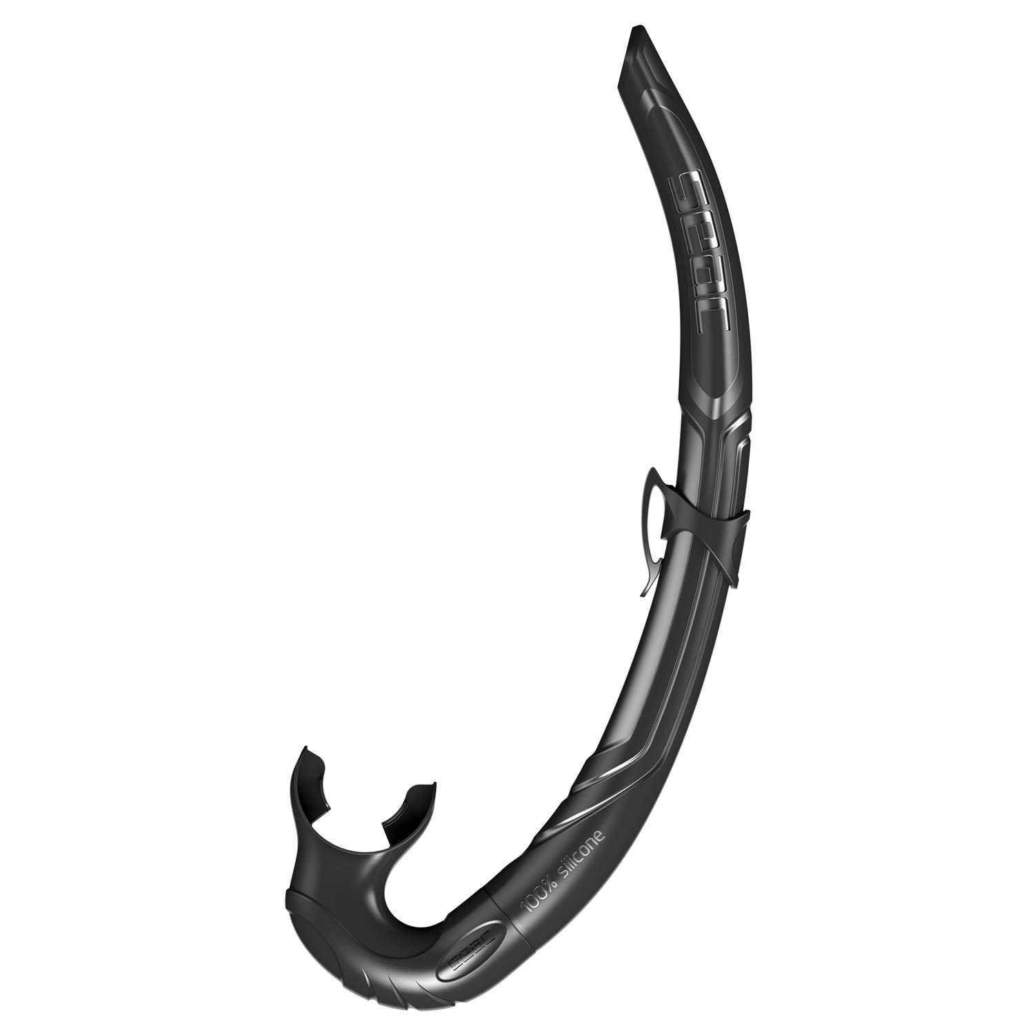 SEAC Liquid, Snorkel Pieghevole per Pesca Subacquea in Apnea, 100% Silicone Ipoallergenico