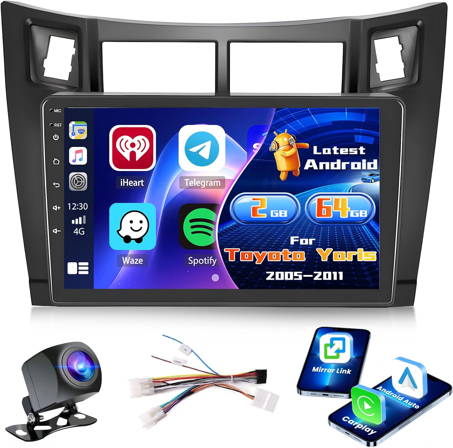 Inefala Android Radio per Toyota Yaris 2005-2011 - immagine 1