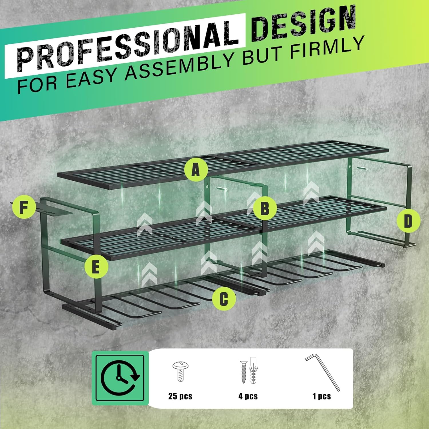 WELDUN Scaffale Porta Attrezzi 3 Livelli - immagine 5