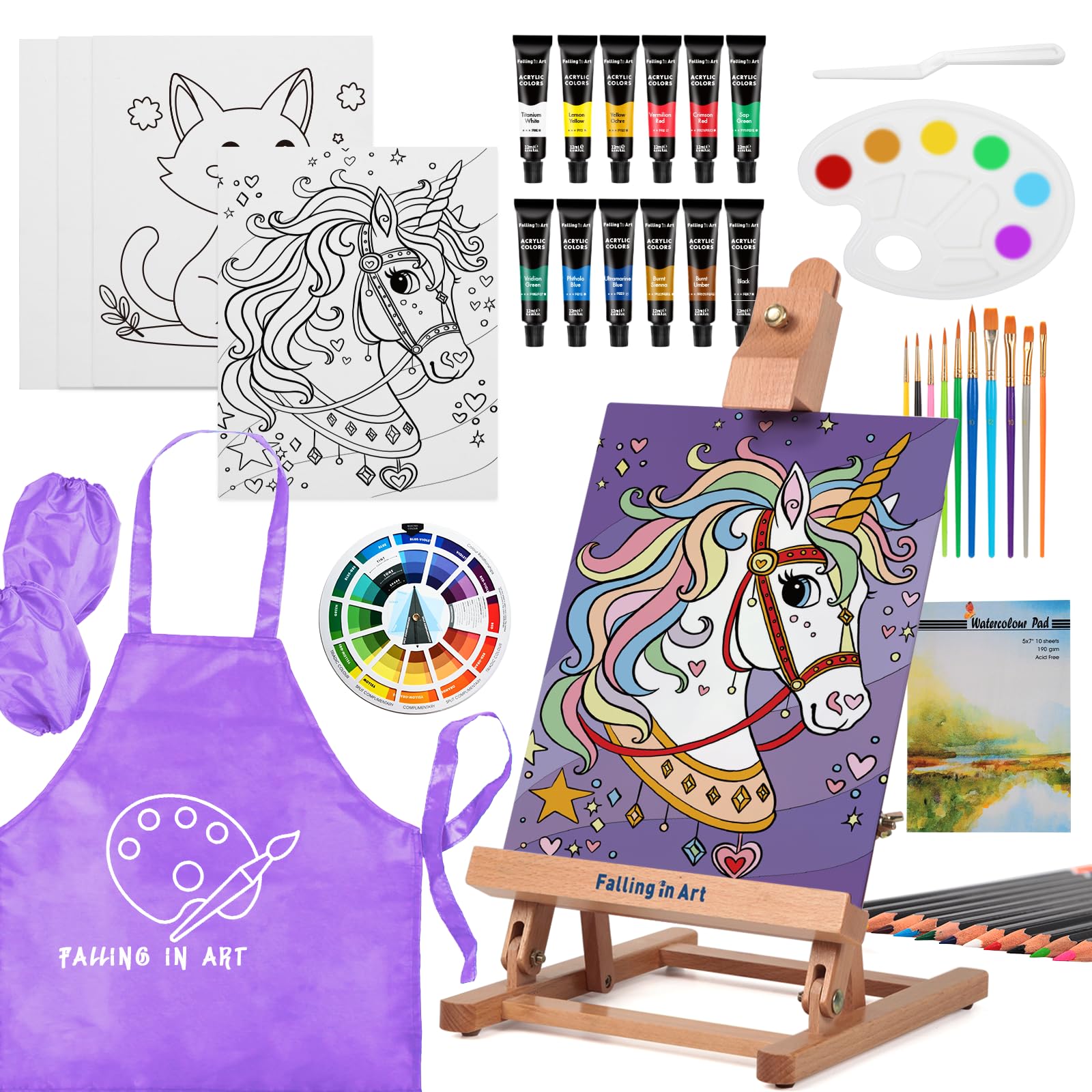 COOZEE Easel Set, viola