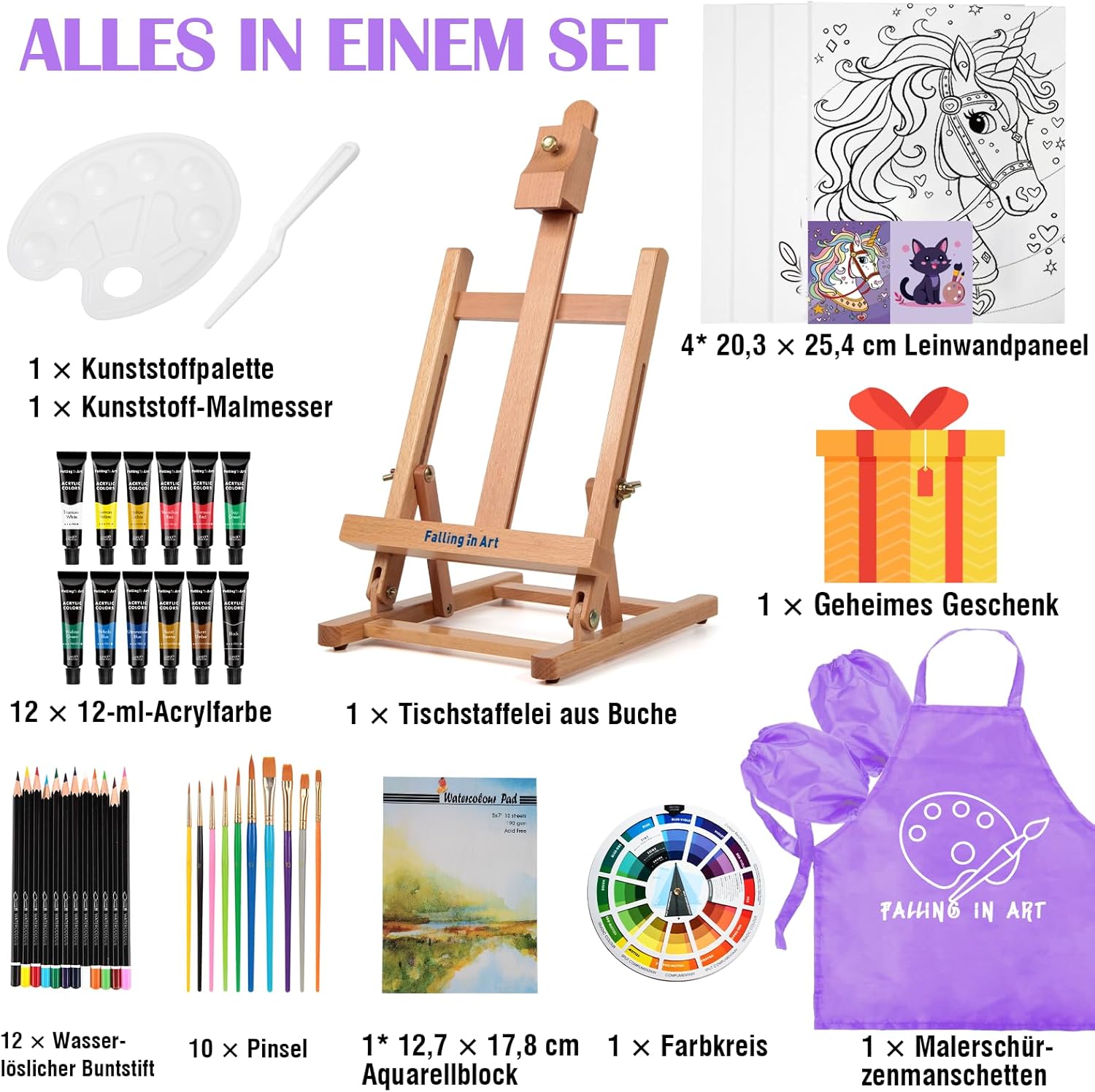 COOZEE Easel Set, viola - immagine 2