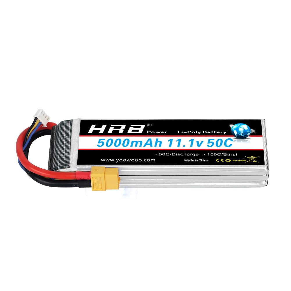 HRB Batteria LiPo 5000mAh 11.1V 50C 3S XT60