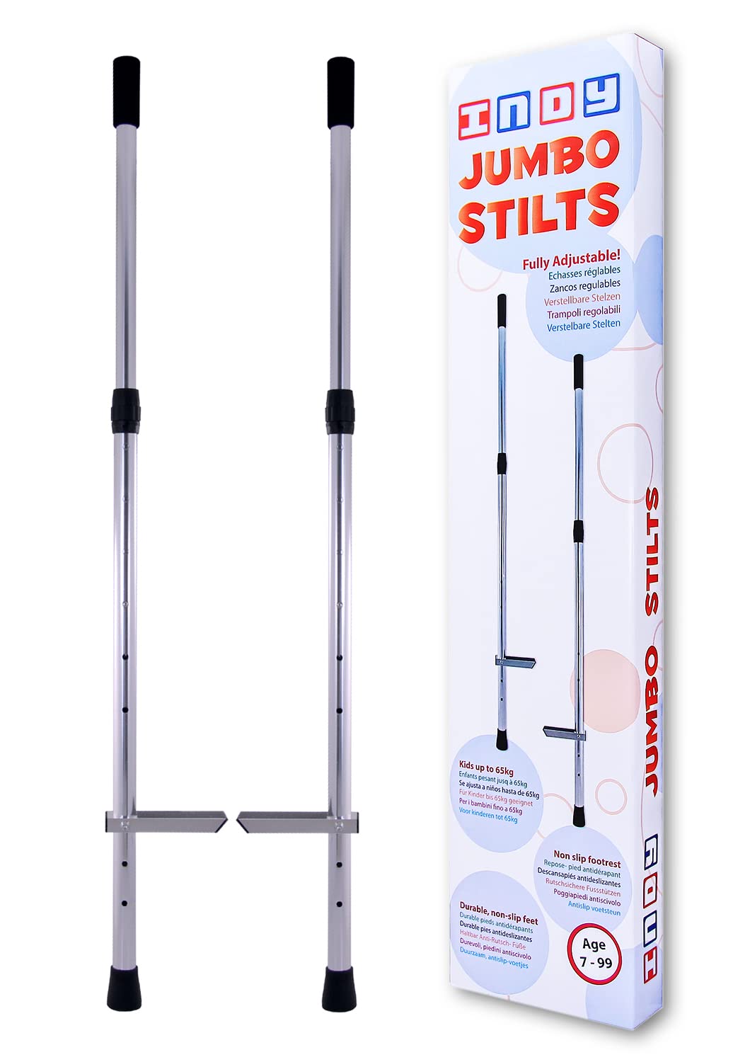 Indy Jumbo, Trampoli Bambino, Finitura cromata, M