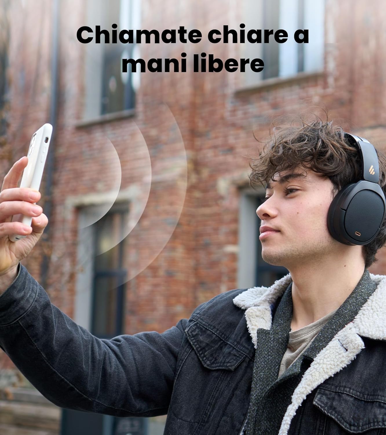 Edifier W80 Cuffie Over-Ear ANC -49 dB, Nero - immagine 5