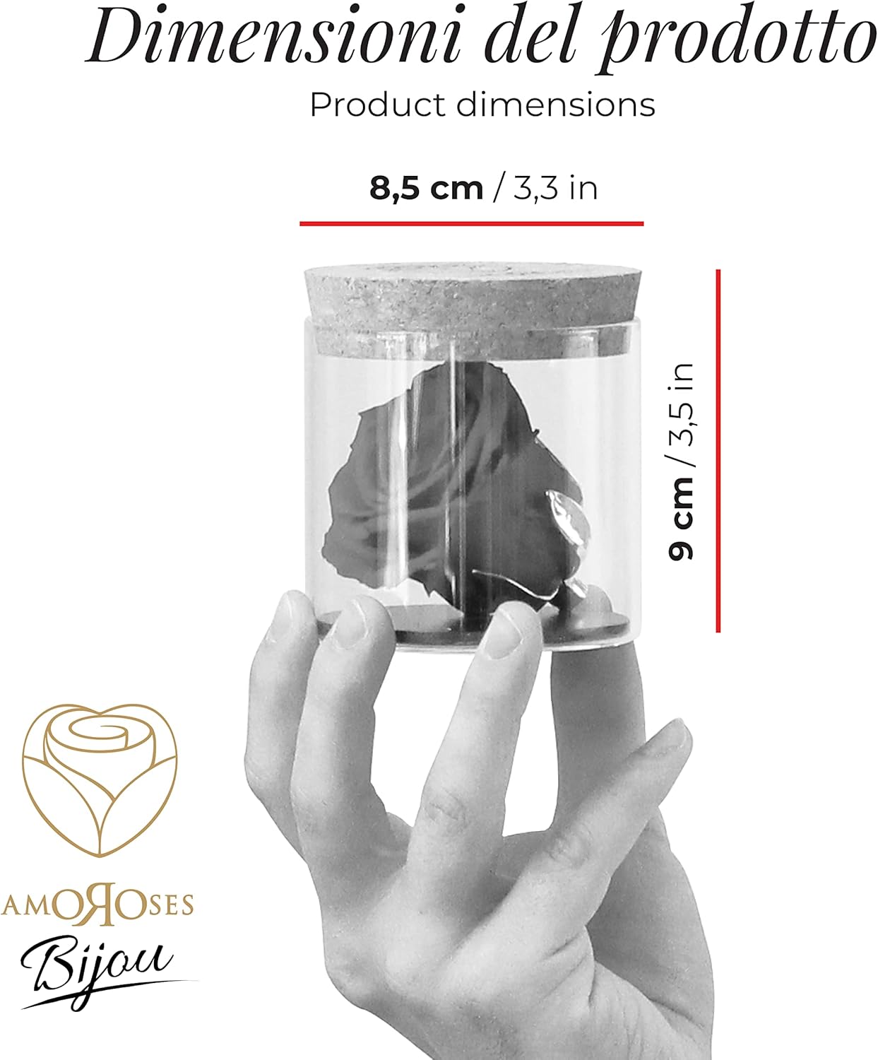 Amoroses Bijou - Rosa Stabilizzata Eterna Arcobaleno - immagine 3