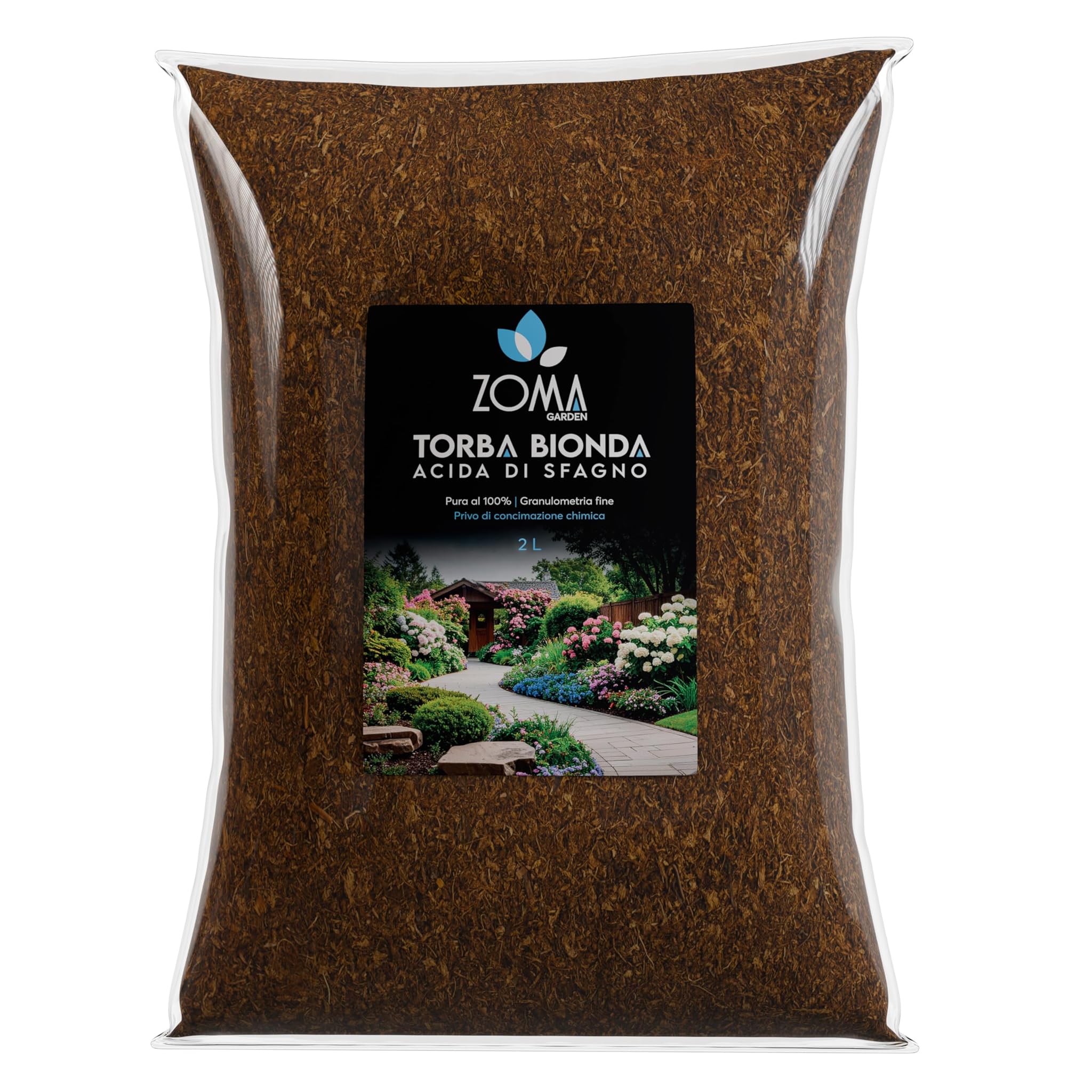 ZOMA Torba Acida di Sfagno pH 3,5 Qualità Superiore 2L