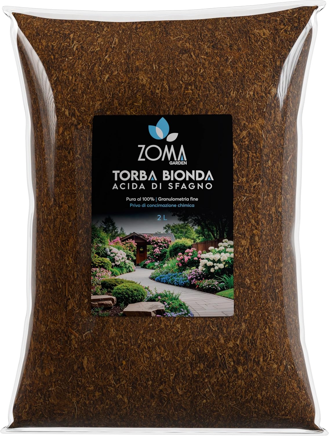 ZOMA Torba Acida di Sfagno pH 3,5 Qualità Superiore 2L - immagine 1