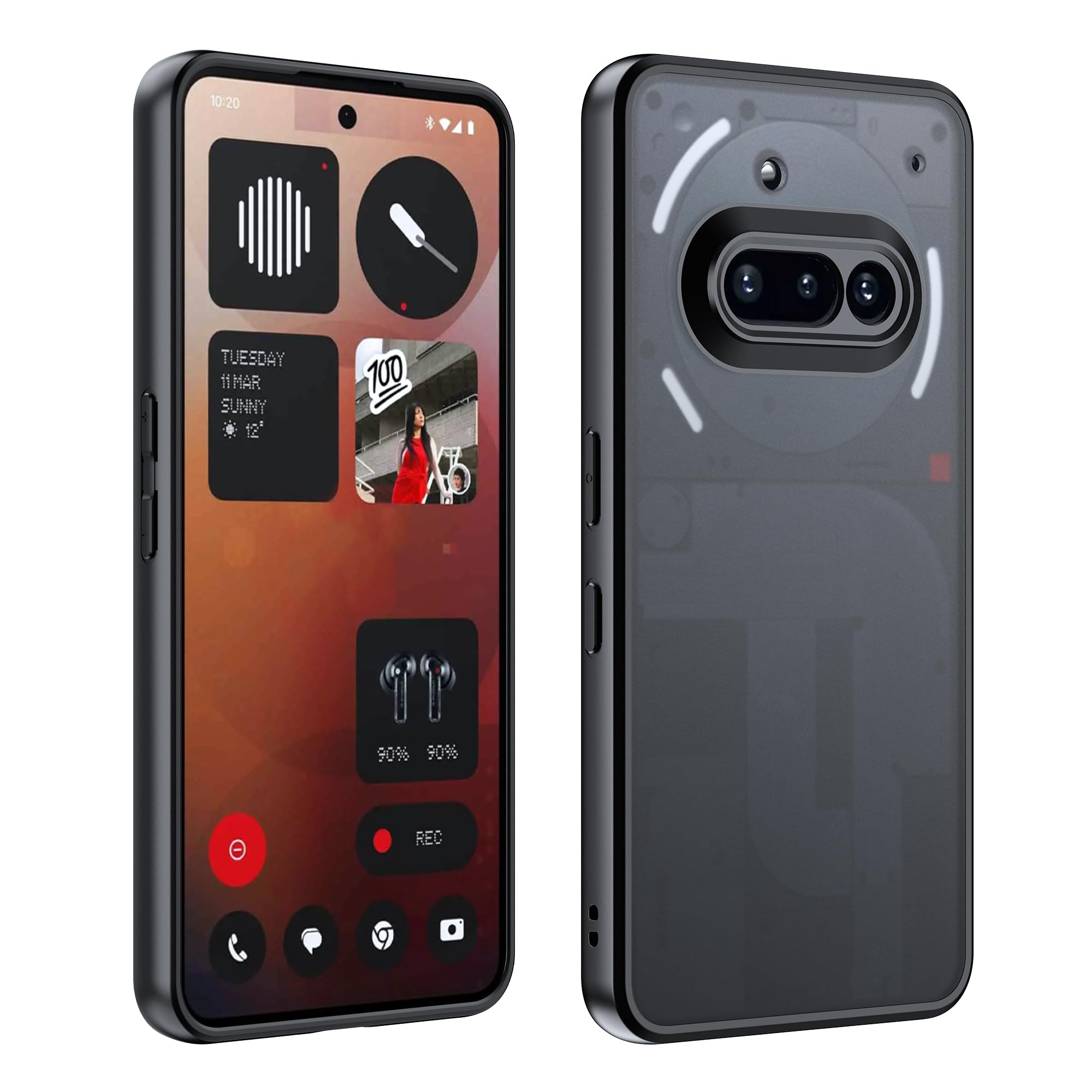 Cover per Nothing Phone 3A in PC - Nero