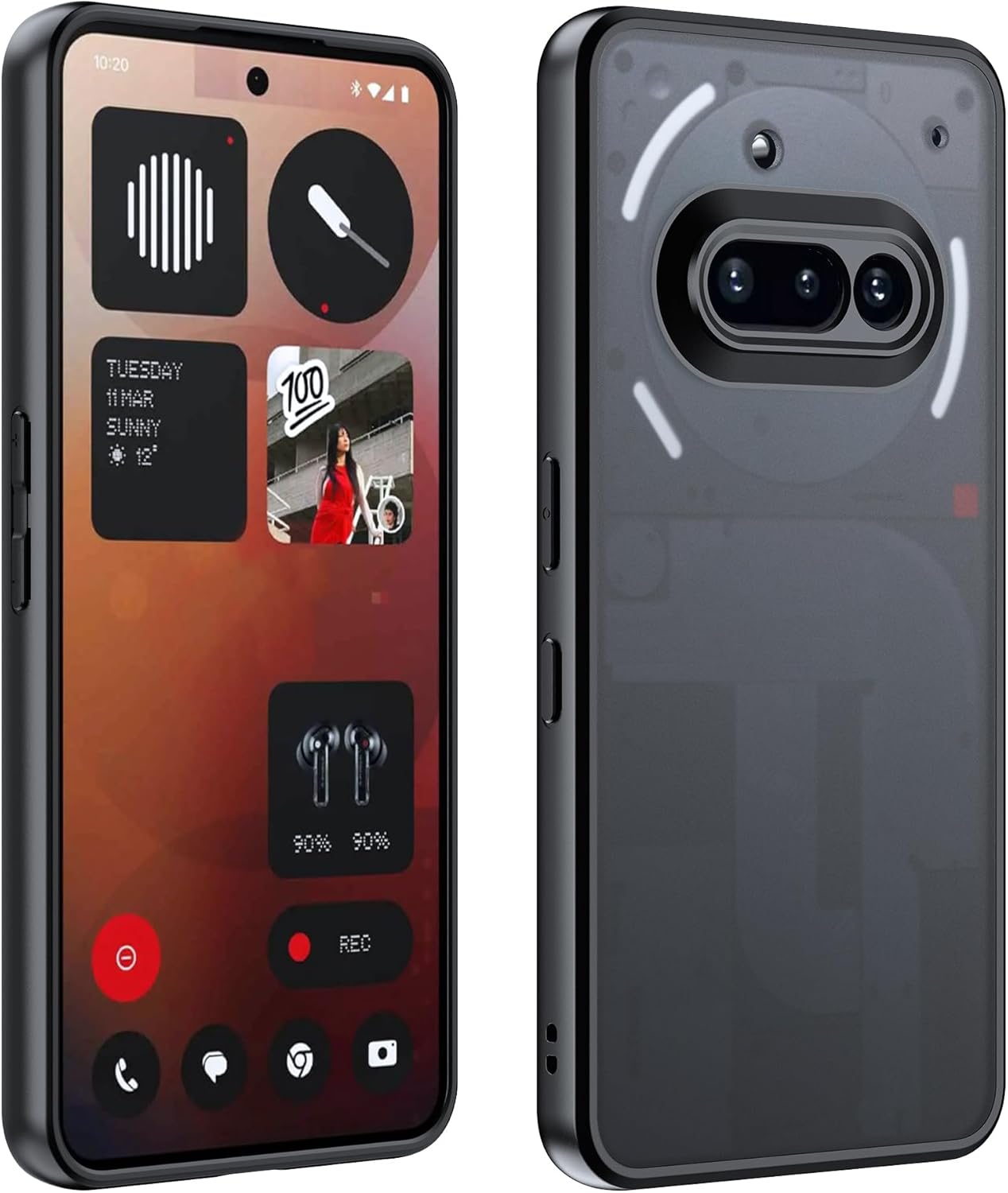 Cover per Nothing Phone 3A in PC - Nero - immagine 1