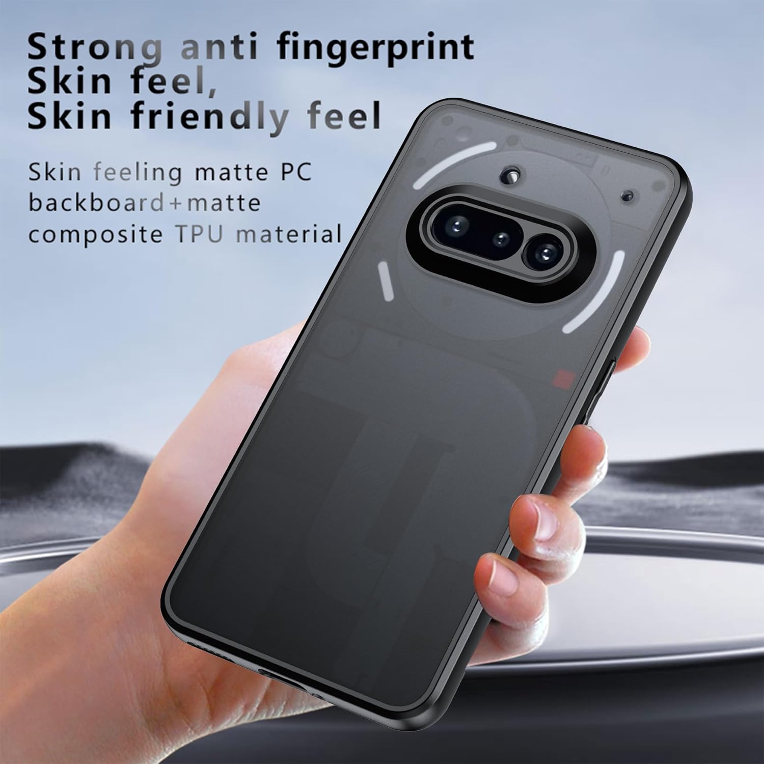 Cover per Nothing Phone 3A in PC - Nero - immagine 2