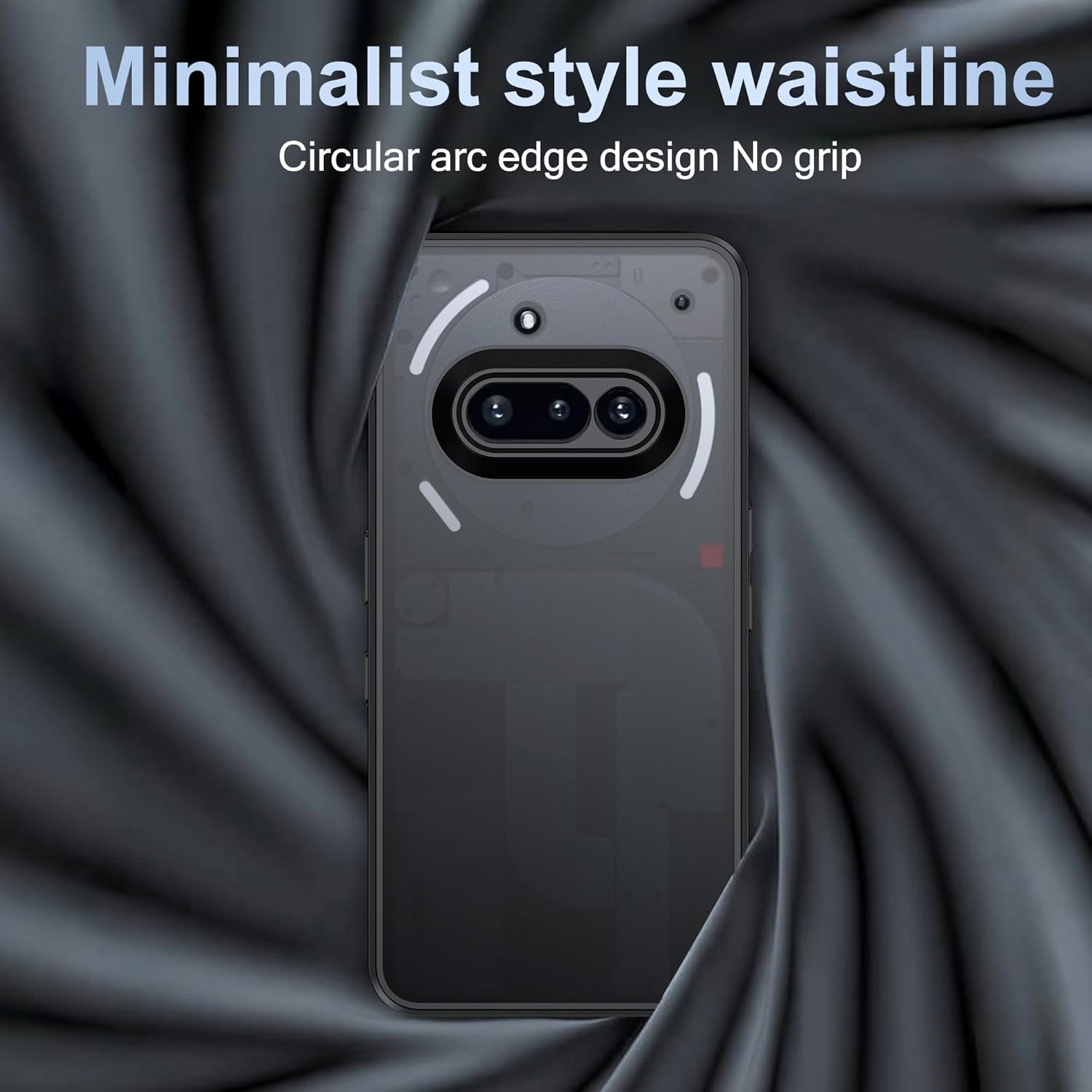 Cover per Nothing Phone 3A in PC - Nero - immagine 3