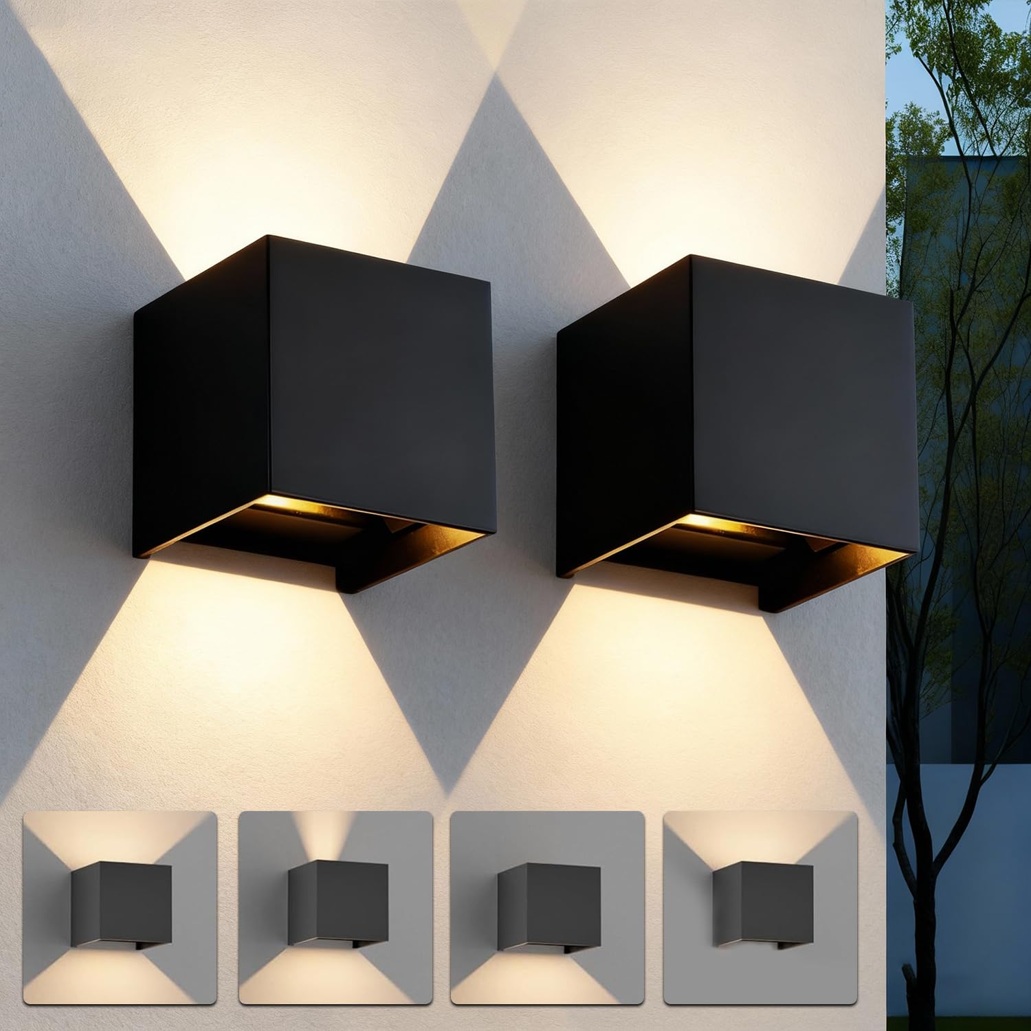 Applique LED 8W 3000K per Interni ed Esterni IP65