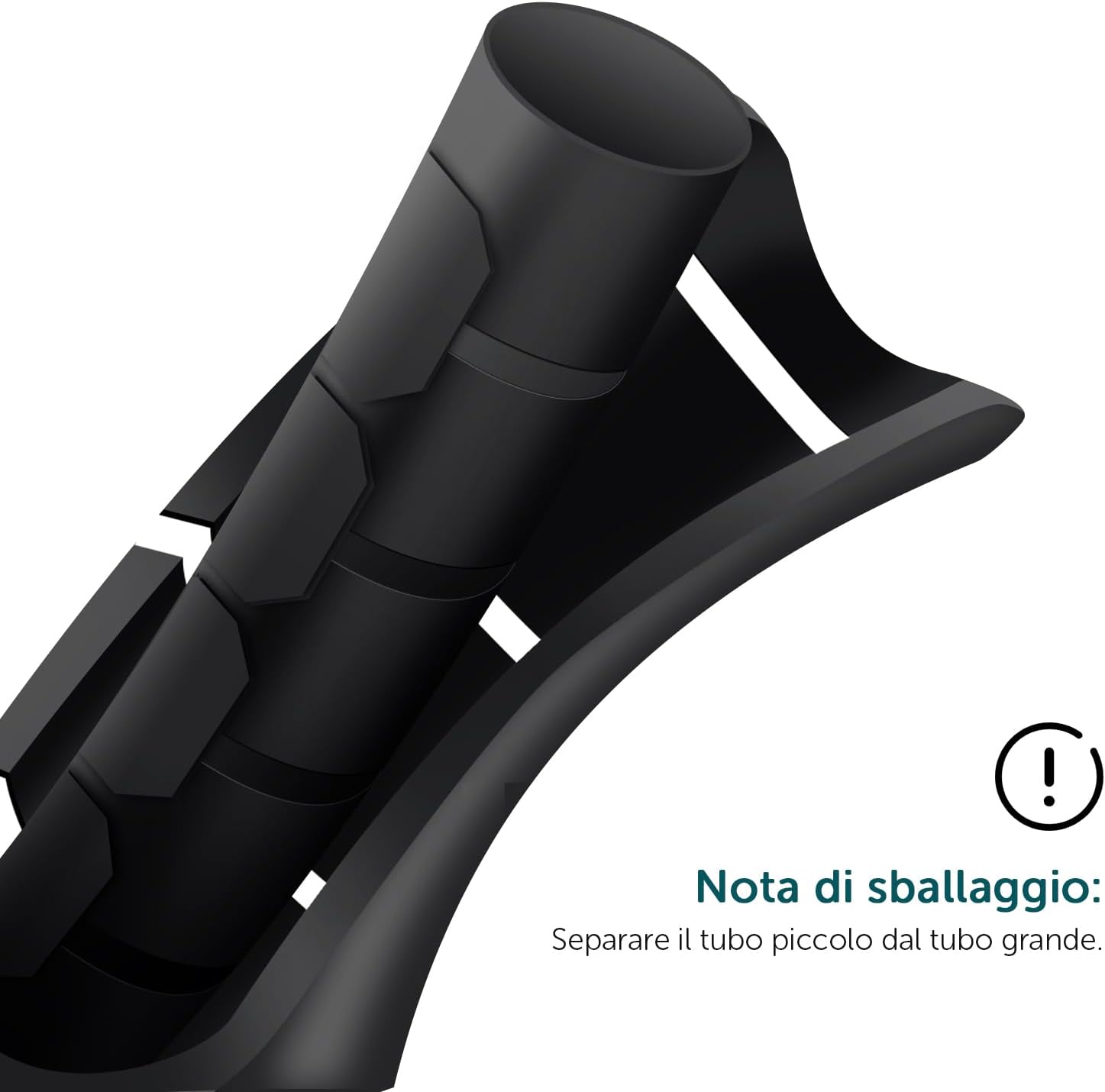 Guaina Passacavi 2x1.5m per Organizzazione Cavi, Nero - immagine 5