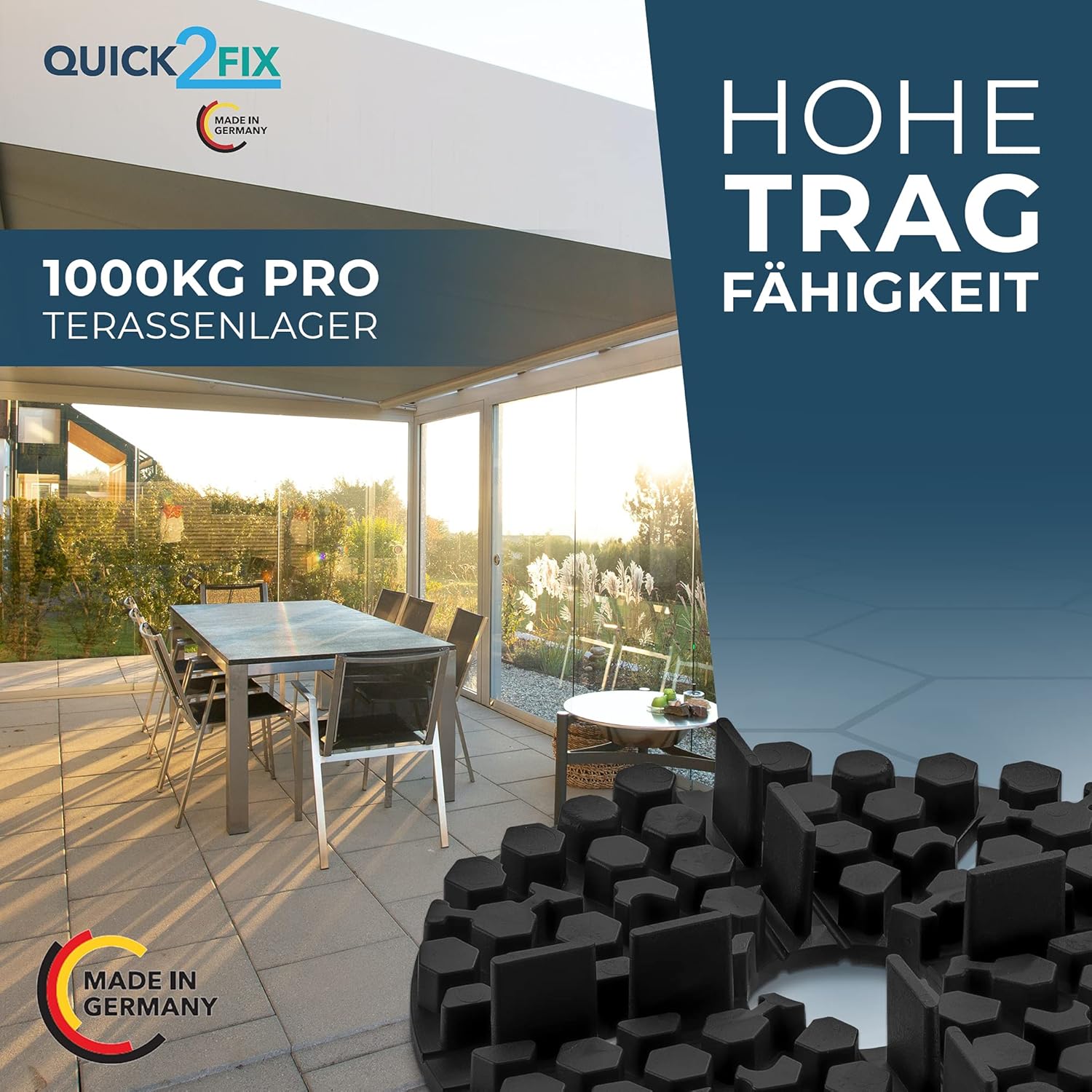 Cuscinetti in Gomma per Pannelli Terrazzi - 50 Pezzi - immagine 8