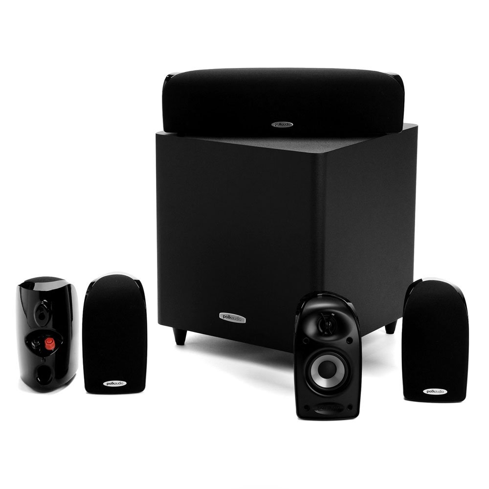 Polk Audio TL 1600 - Set Home Cinema 5.1, 100 W, colore: Nero