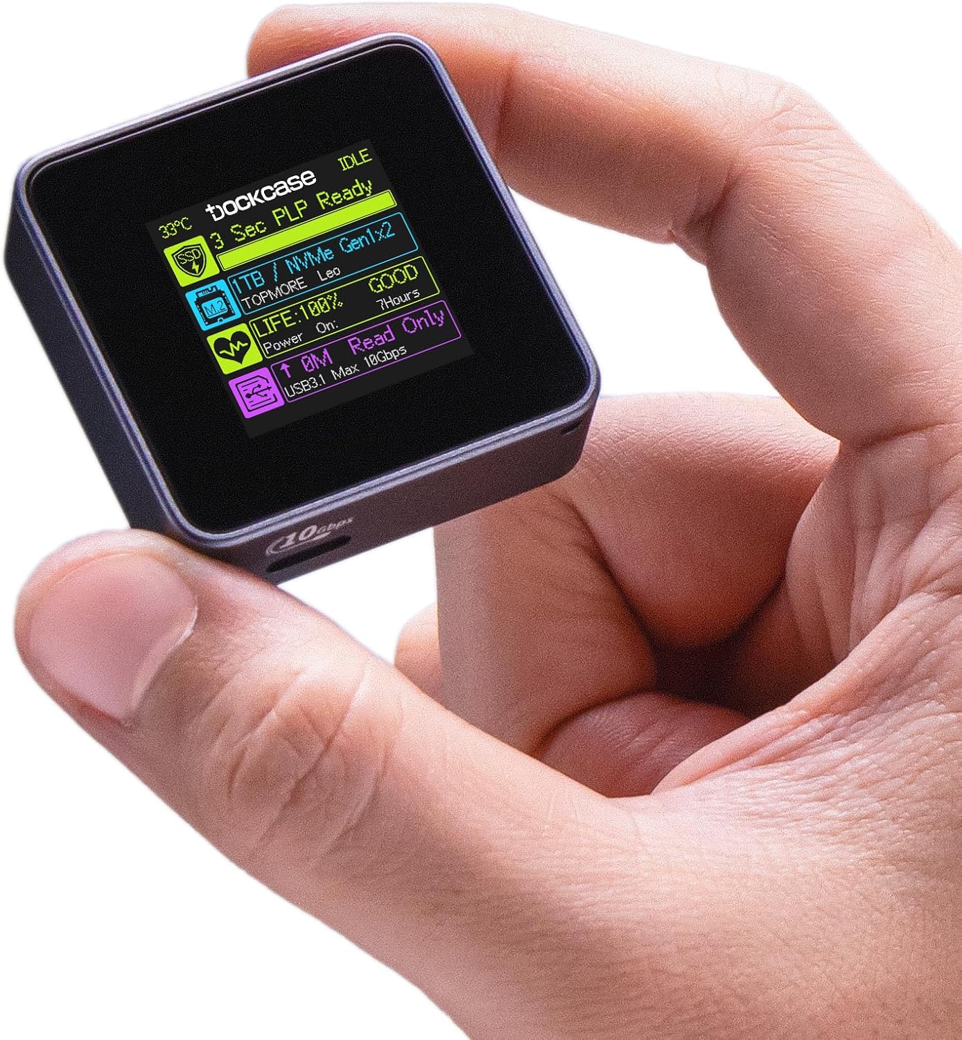 Dockcase Pocket M.2 NVMe Smart SSD Enclosure USB-C - immagine 1