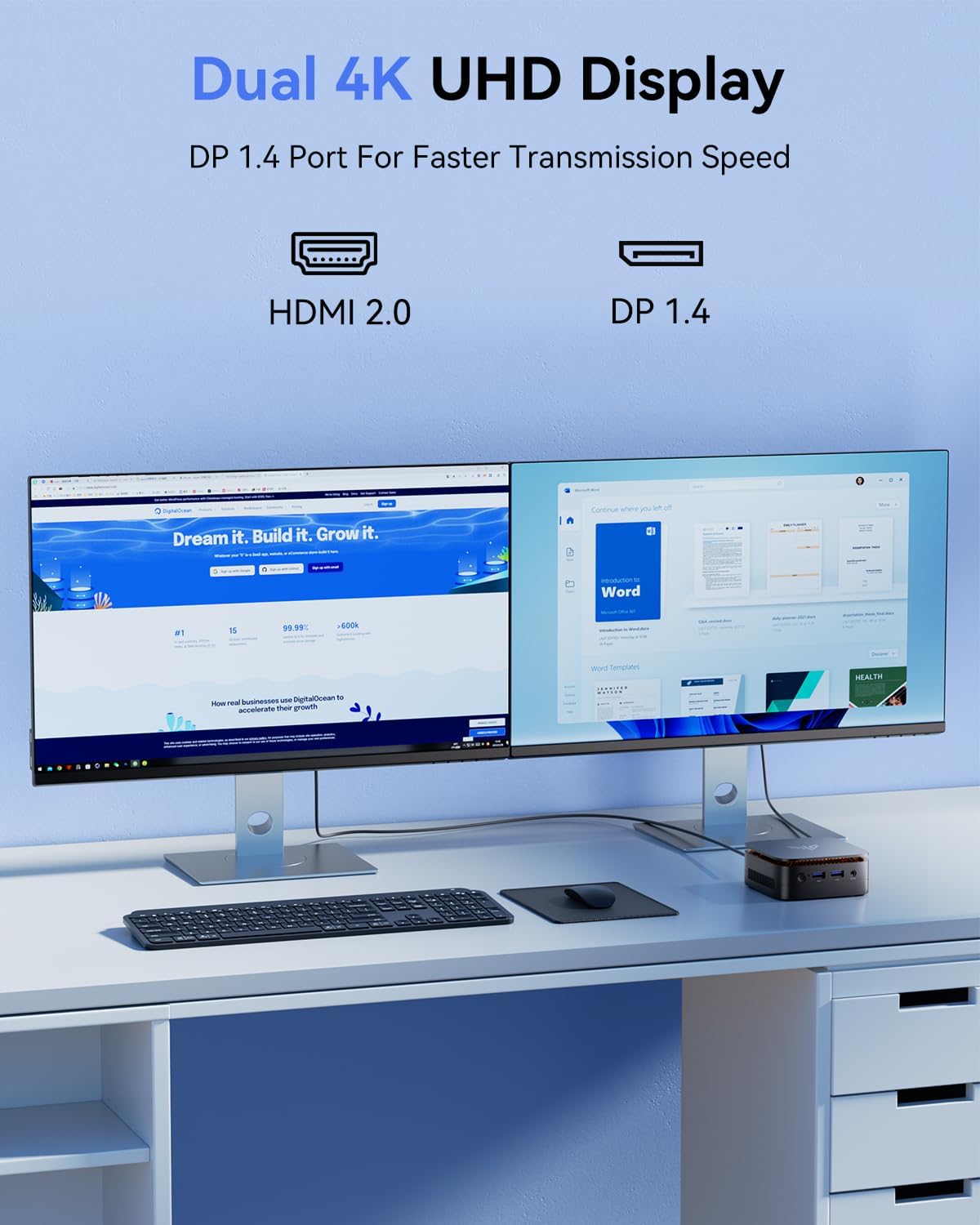 Nipogi E1 Mini PC Twin Lake N150 16GB RAM/256GB SSD - immagine 5