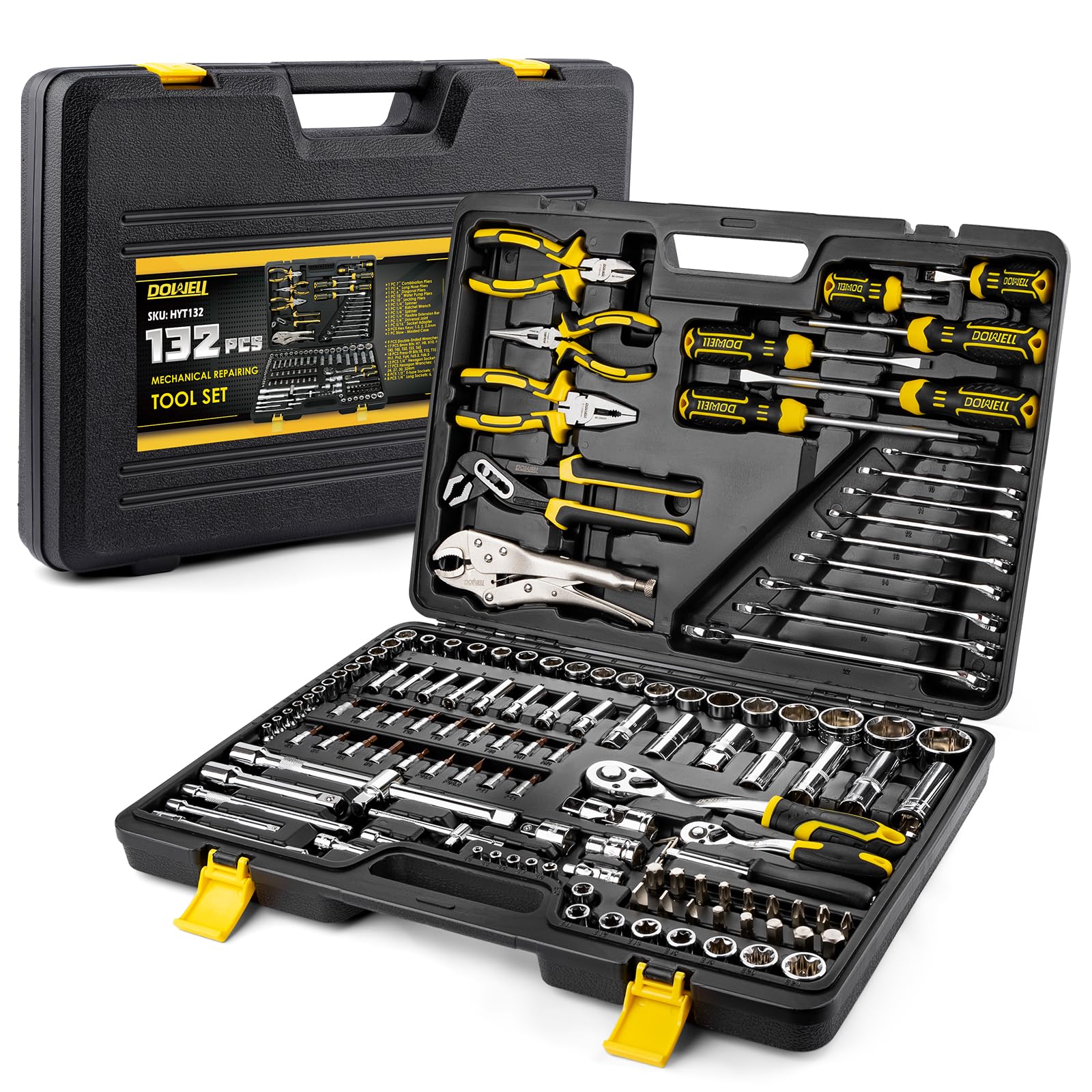 DOWELL Set di Strumenti Professionali 132 Pezzi