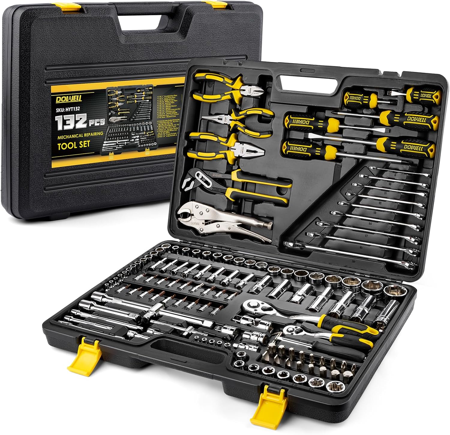 DOWELL Set di Strumenti Professionali 132 Pezzi - immagine 1