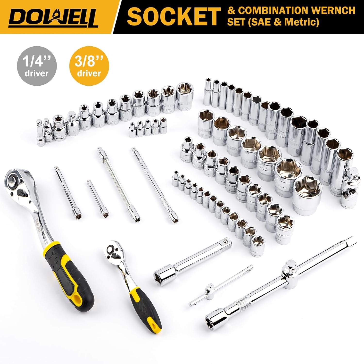 DOWELL Set di Strumenti Professionali 132 Pezzi - immagine 3