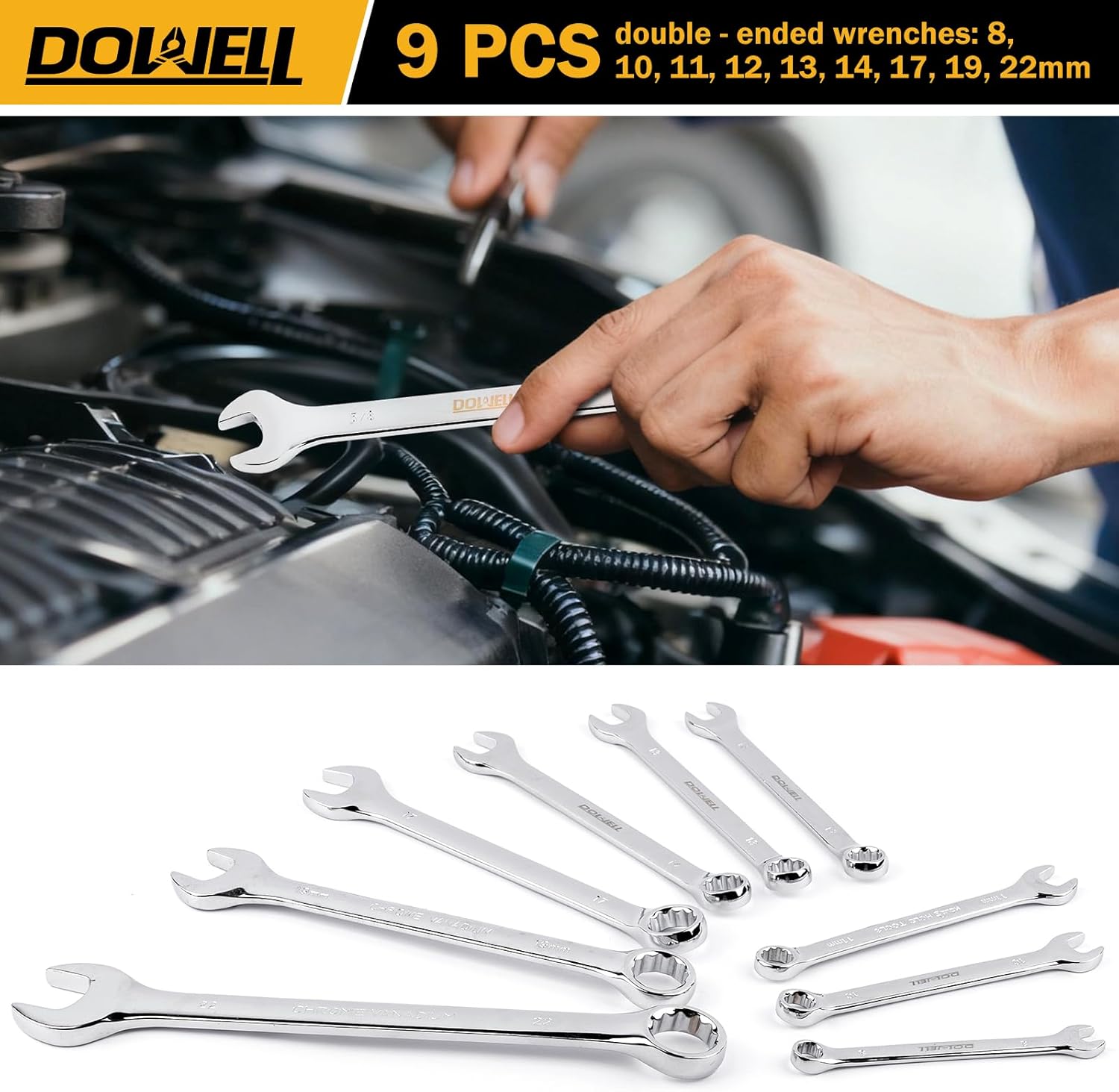 DOWELL Set di Strumenti Professionali 132 Pezzi - immagine 5
