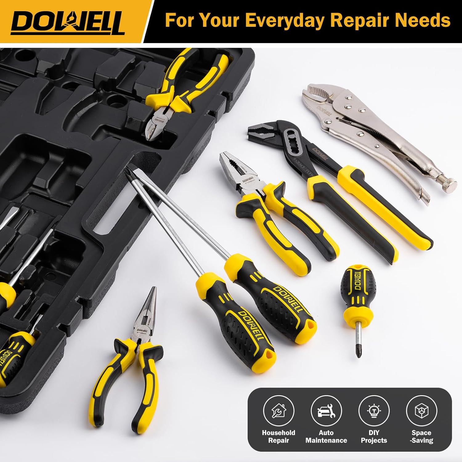 DOWELL Set di Strumenti Professionali 132 Pezzi - immagine 6