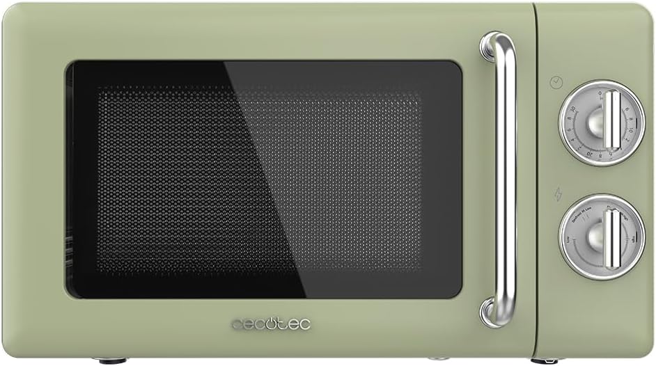 Cecotec Forno Microonde Meccanico Proclean 3010 Retro Green 20L