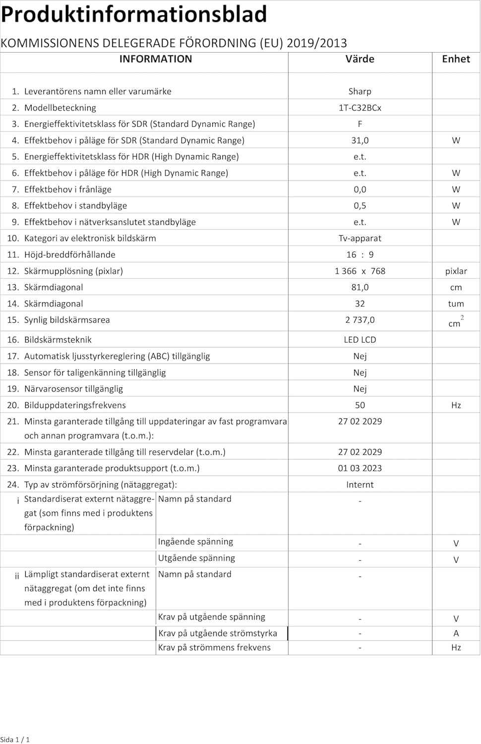 Sharp Aquos 32BC6E - Smart TV HD Ready LED 32", Nero - immagine 26