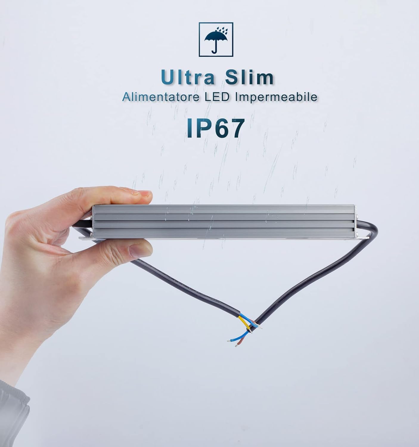 Dusktec Trasformatore LED 24V 200W 8.3A IP67 - immagine 3