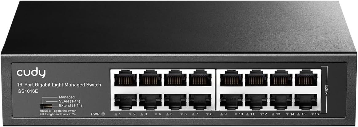 Cudy GS1016E Switch Gigabit 16 Porte Plug & Play - immagine 1