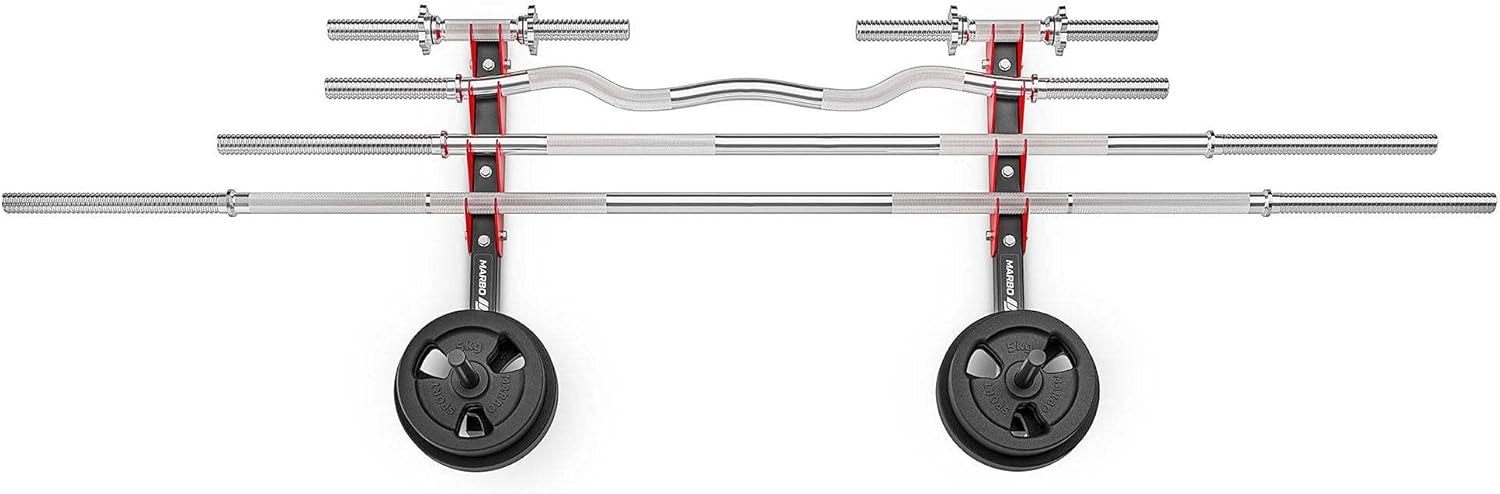 Marbo Sport Supporto da parete per manubri e pesi MH-S208 | Made in EU - immagine 4