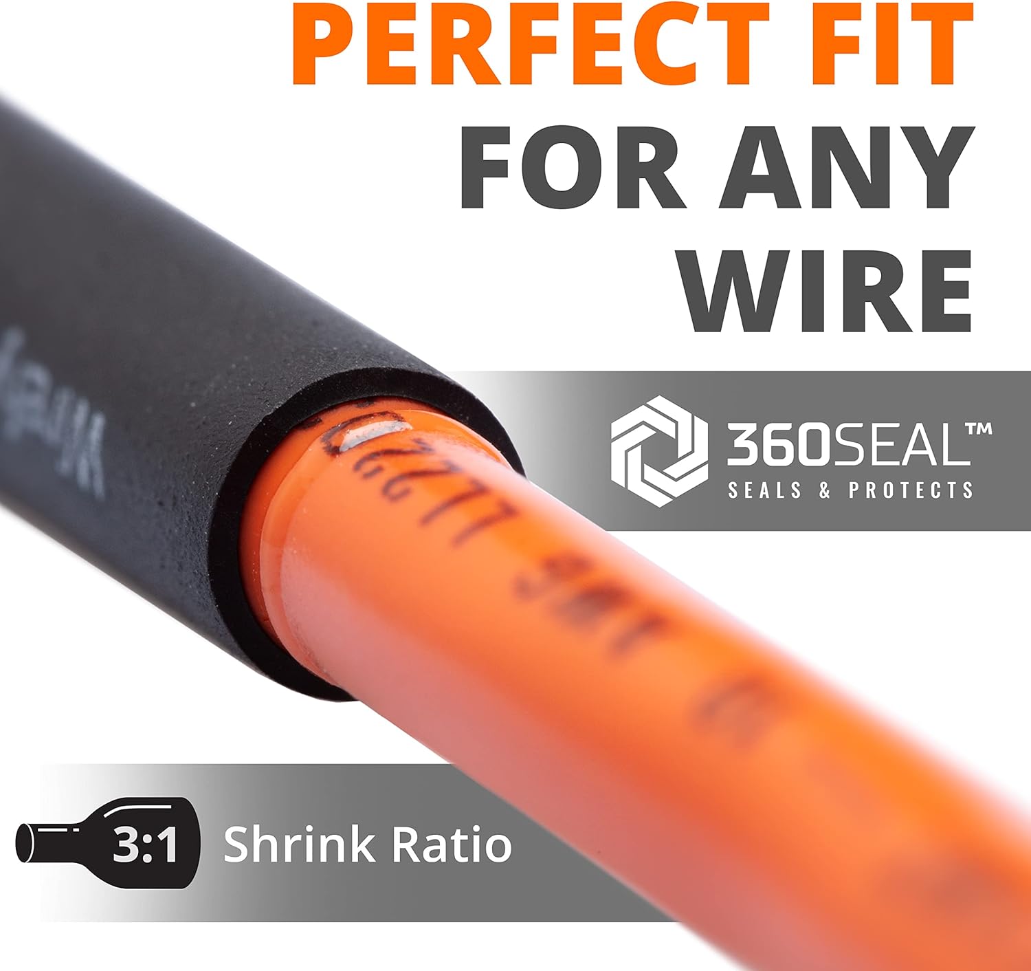 Wirefy Guaina Termorestringente 12.7mm Nera 15m - immagine 4