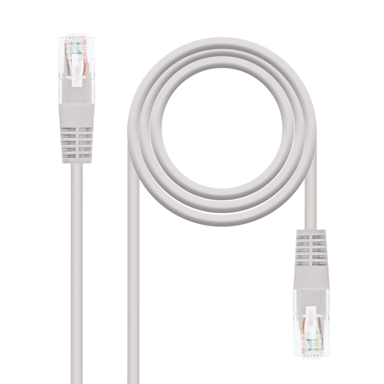 Nanocable 10.20.0405 - Cavo Ethernet RJ45 Cat. 6 UTP 5m, Grigio