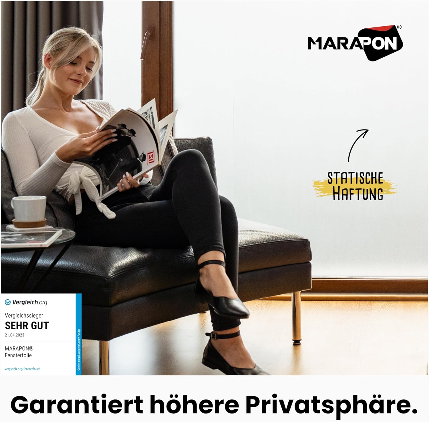 Marapon® Pellicola Autoadesiva Opaca per Finestre 0,30x20m - immagine 2