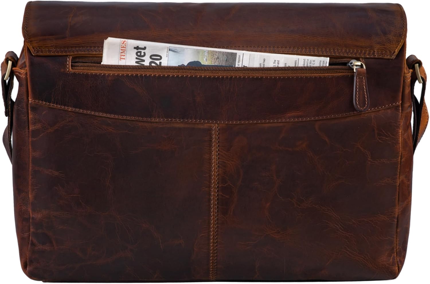 STILORD 'Rick' Borsa a tracolla Vintage in pelle - immagine 4