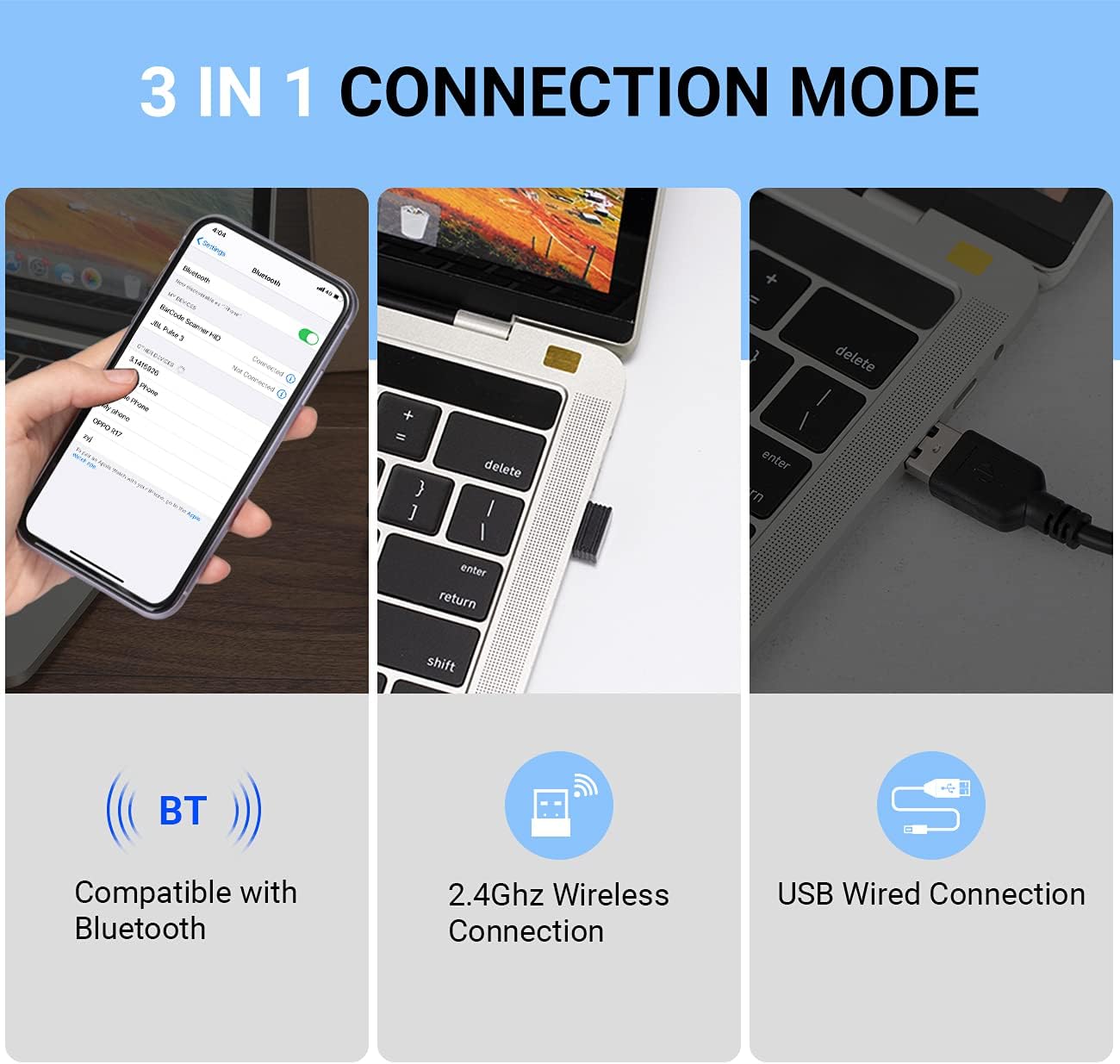 Tera Pro Lettore Codici a Barre 2D QR 1D Wireless - immagine 2