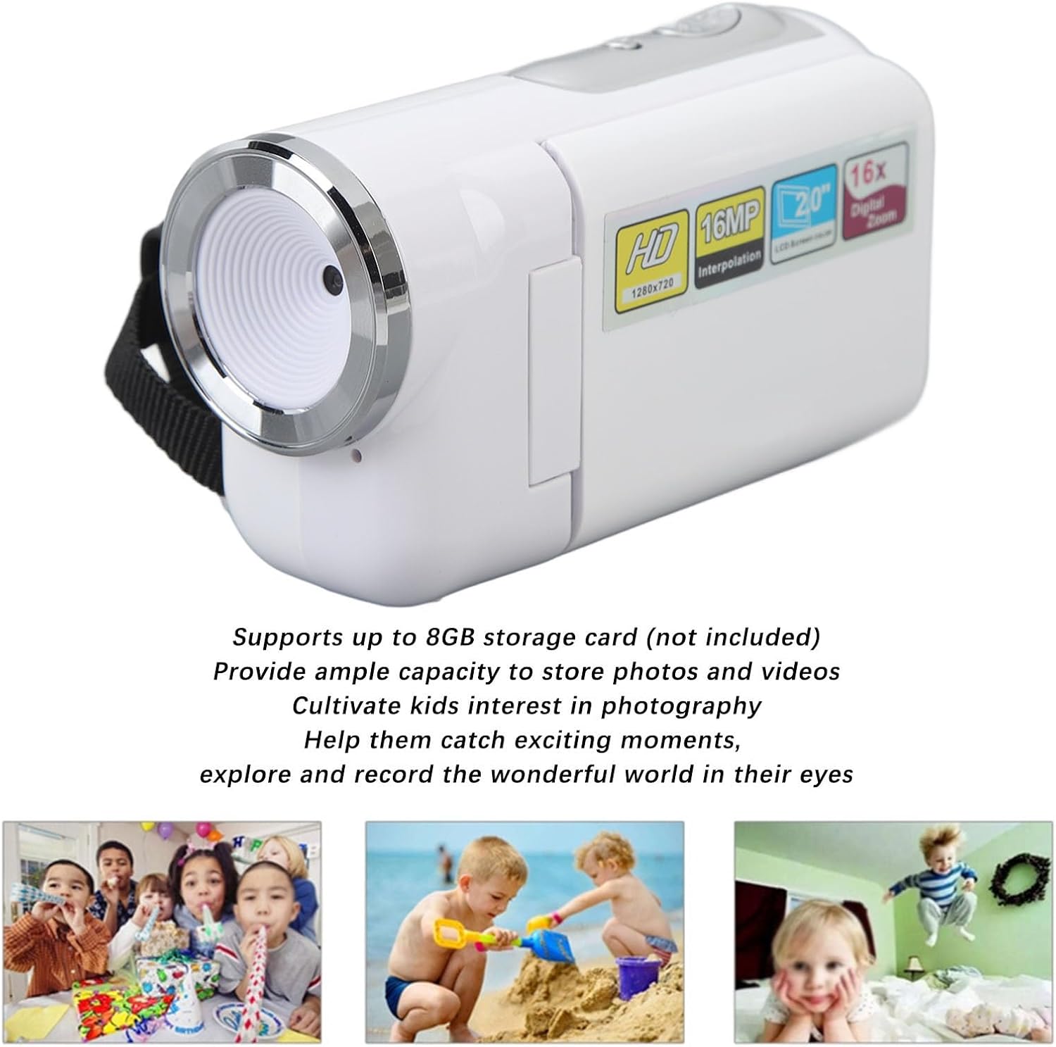 Videocamera per Bambini 16MP 1080P HD - immagine 2