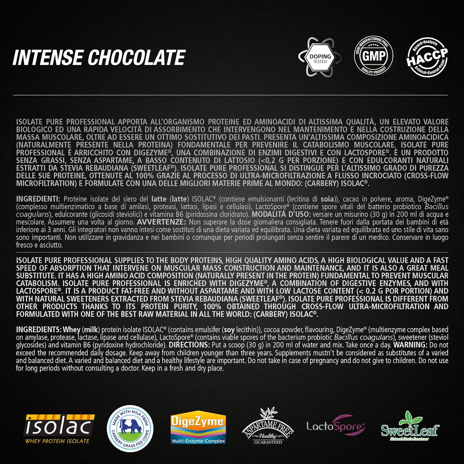 Isolate Pure Professional - Proteine Isolate del Siero 900g - immagine 4