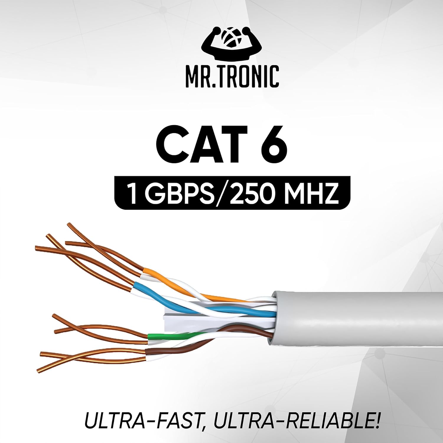 Mr. Tronic Cavo Ethernet Cat 6 da 50m Bulk Cable - immagine 4
