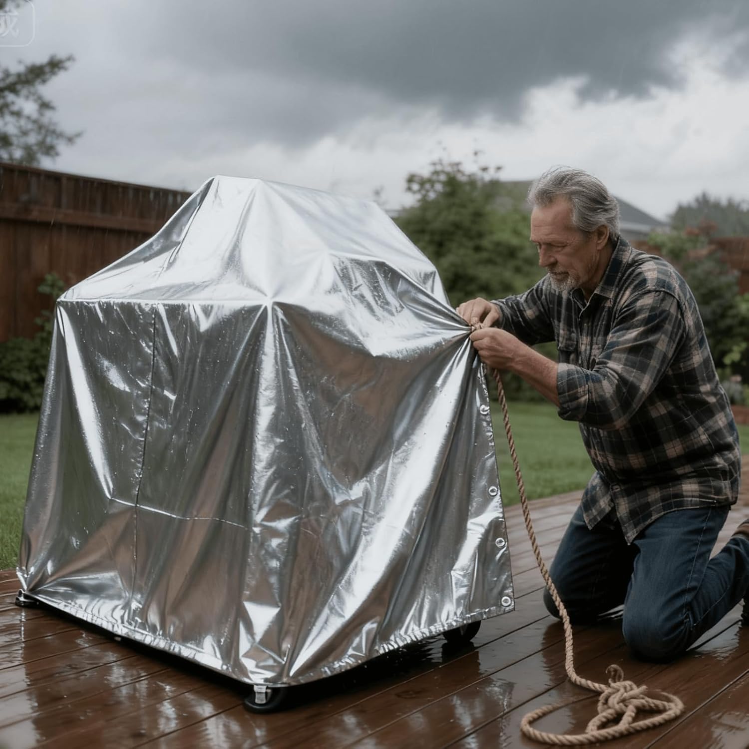 Eeatuztl Telo Impermeabile Esterno in Polietilene 1x2m - immagine 7